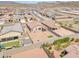 Backyard featuring desert landscaping, artificial turf area, and block fencing at 18501 E Donato Dr, Gold Canyon, AZ 85118