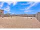 Spacious backyard featuring rock landscaping, a patio, and privacy fence at 18501 E Donato Dr, Gold Canyon, AZ 85118