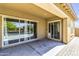 Large covered patio perfect for outdoor living and entertaining with views of the private pool at 19943 E Strawberry Dr, Queen Creek, AZ 85142