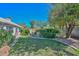 Lush backyard featuring a well-maintained lawn, mature trees, and vibrant greenery, perfect for relaxation at 21532 N 65Th Ave, Glendale, AZ 85308