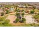 Aerial image showing a volleyball and basketball court in a community park at 22670 E Russet Rd, Queen Creek, AZ 85142