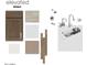 Bathroom design sample with a modern sink, faucet, shower head, and fixtures at 25351 W Bowker St, Buckeye, AZ 85326