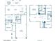 Detailed floor plan showcasing the layout of both the first and second floors at 25351 W Bowker St, Buckeye, AZ 85326