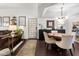Comfortable living room with dining area, stylish decor, and plenty of natural light at 3031 N Civic Center Plz # 340, Scottsdale, AZ 85251