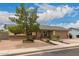 Single story home featuring desert landscaping, a two-car garage, and neutral exterior at 3144 S Rogers --, Mesa, AZ 85202