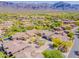 Community aerial with lush landscaping and mountain views at 3171 S Hawthorn Ct, Gold Canyon, AZ 85118