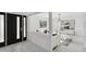 Bright, modern living room featuring sleek white tile flooring and contemporary decor at 3758 E Sunnyside Dr, Phoenix, AZ 85028