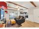 Comfortable living space with hardwood floors and an open concept to the kitchen at 4008 W Citrus Way, Phoenix, AZ 85019