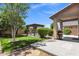 Beautiful backyard with covered patio and charming wood pergola at 41311 W Elm Dr, Maricopa, AZ 85138