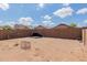 Picture of a large, flat, enclosed backyard with room to create a perfect outdoor space at 41373 W Coltin Way, Maricopa, AZ 85138