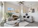 Inviting living room featuring ample seating, decorative accents, and scenic outdoor vistas at 7631 N 20Th St, Phoenix, AZ 85020