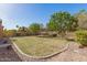 The backyard has several mature shade trees and xeriscaping at 870 E Tonto Pl, Chandler, AZ 85249