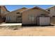 View of the spacious backyard with a storage shed and ample room for outdoor activities at 1612 E Barbarita Ave, Gilbert, AZ 85234
