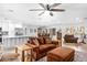 Open concept area that shows living room, kitchen, and dining room for easy entertaining at 1744 E Huber St, Mesa, AZ 85203