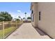 Spacious balcony overlooking lush backyard and clear blue sky offering beautiful outdoor living space at 119 S Monterey St, Gilbert, AZ 85233