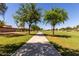 Picturesque walking path lined with trees, providing a scenic route for residents to enjoy the outdoors in the community at 14921 W Luna S Dr, Litchfield Park, AZ 85340
