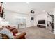Cozy living room with plush carpet and comfortable seating arrangement at 2060 N Center St # 138, Mesa, AZ 85201