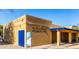 Exterior view of the El Prado Park Swimming Pool house with a blue door at 2122 W Alta Vista Rd, Phoenix, AZ 85041