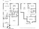 Detailed floor plan showcasing the layout of the home's two floors, including bedrooms, bathrooms, and living areas at 2206 S 114Th Ln, Avondale, AZ 85323