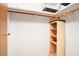 Organized closet with shelving and hanging space for efficient storage at 2233 E Behrend Dr # 84, Phoenix, AZ 85024