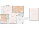 Detailed floor plan showcasing the layout of the home, including the kitchen, bedrooms, living spaces and garage at 27239 N 64Th Way, Scottsdale, AZ 85266