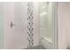 Close up of shower showing stylish tiling and modern fixtures at 31226 N Granite Reef Rd, Scottsdale, AZ 85266