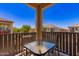 Balcony features a table and chairs overlooking community at 4752 E Portola Valley Dr # 103, Gilbert, AZ 85297