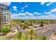 Scenic aerial view of a city neighborhood, highlighting lush greenery and the building's location at 4808 N 24Th St # 806, Phoenix, AZ 85016