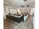 Media room with large projector screen and cozy seating offering perfect entertainment space at 5304 S Wesley S Cir, Mesa, AZ 85212