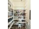 Well-organized walk-in pantry with multiple shelves for optimal storage at 5304 S Wesley S Cir, Mesa, AZ 85212