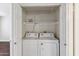 Laundry room showcasing white washer and dryer units at 750 E Northern Ave # 1089, Phoenix, AZ 85020