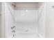 Bright shower with a tiled shower and matching fixtures at 750 E Northern Ave # 1089, Phoenix, AZ 85020