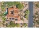 Luxury home with a red tile roof, a pool and spa, a courtyard, and desert landscaping at 8540 E Mcdowell Rd # 10, Mesa, AZ 85207