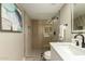 Modern bathroom with walk-in shower and neutral color palette at 11333 N 92Nd St # 2072, Scottsdale, AZ 85260