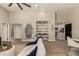 View of the home's open floor plan with living room, dining area, and kitchen at 11333 N 92Nd St # 2072, Scottsdale, AZ 85260