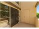 Spacious patio with sliding glass doors offers views and outdoor living at 11333 N 92Nd St # 2072, Scottsdale, AZ 85260