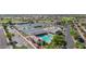 Aerial view of community amenities: pool, tennis courts, and recreational facilities at 11360 E Keats Ave # 70, Mesa, AZ 85209
