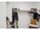 Walk-in closet with ample storage space and shelving featuring clothing racks and organized storage at 12269 E Chiricahua Pl, Gold Canyon, AZ 85118