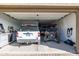 Spacious three-car garage with room for vehicles, tools, and storage, providing convenient parking and workspace at 12269 E Chiricahua Pl, Gold Canyon, AZ 85118