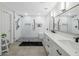 Spa-like bathroom with dual vanity, walk-in shower, and modern fixtures at 20121 N 76Th St # 1019, Scottsdale, AZ 85255