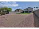 Large backyard with desert landscaping and artificial turf bordered by privacy wall at 20638 N 11Th St, Phoenix, AZ 85024