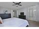 The main bedroom features a ceiling fan, ensuite bathroom access, and closet storage at 20638 N 11Th St, Phoenix, AZ 85024