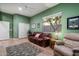 Comfortable living room with an area rug, a ceiling fan, and natural light at 22231 N 55Th St, Phoenix, AZ 85054