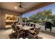 Outdoor patio featuring comfortable seating and a ceiling fan at 22231 N 55Th St, Phoenix, AZ 85054