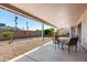 Covered back patio overlooking a low maintenance yard at 2757 Leisure World --, Mesa, AZ 85206