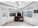 Bright eat-in kitchen features tiled floor, plenty of windows, and backyard access, great for entertaining at 2757 Leisure World --, Mesa, AZ 85206