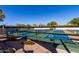 Well-maintained community pickleball courts nestled within desert landscaping, offering an active lifestyle at 32627 N 70Th St, Scottsdale, AZ 85266