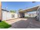 Backyard features a large concrete parking pad, patio, and fence at 3824 N 8Th Ave, Phoenix, AZ 85013