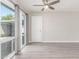 Bright living room featuring new gray vinyl floors and ceiling fan at 3824 N 8Th Ave, Phoenix, AZ 85013
