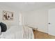 Bright bedroom features luxury vinyl plank flooring and neutral paint at 5738 N 34Th S Dr, Phoenix, AZ 85017